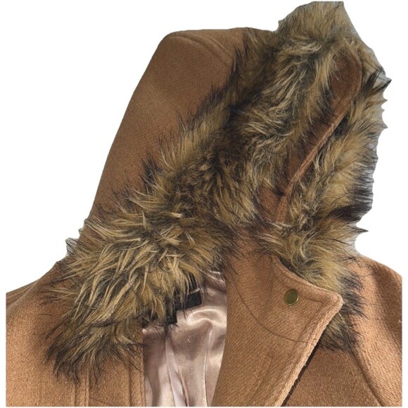 J. Crew Chateau Parka Italian Stadium Cloth Heather Acorn Size 4 - Picture 7 of 9